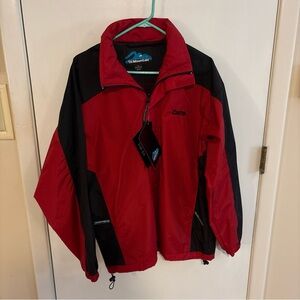 Tri-Mountain Red and Black Raincoat for Men